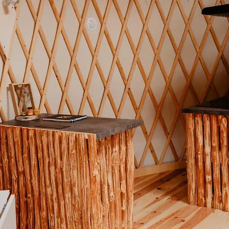 Glamping Jurty Czapla Luxury tent Walcz